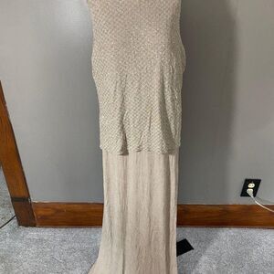 Women’s Alex Evenings 2-piece set with gray/beige‎